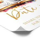 Wildblume Datum Nachtideen Datum JAR-Unterzeichnun Poster (Ecke)