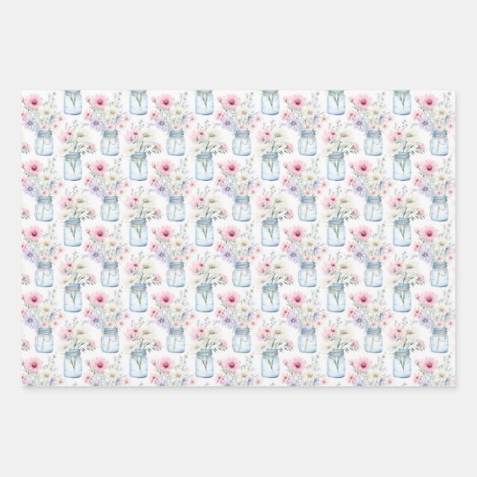 Wildblume Deluxe Geschenkpapier Set (Vorderseite 2)