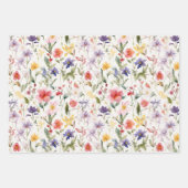 Wildblume Deluxe Geschenkpapier Set (Vorderseite)