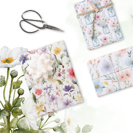 Wildblume Deluxe Geschenkpapier Set