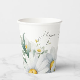 Wildblume der Aquarellfarben Pappbecher