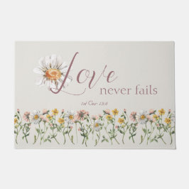 Wildblume der christlichen Glaubensbibel Fußmatte