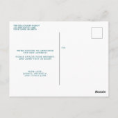 Wildblume der Folkkunst Postkarte (Rückseite)