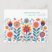 Wildblume der Folkkunst Postkarte (Vorderseite)