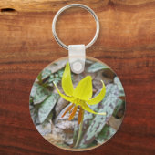 Wildblume der Forelle Lily - Erythronium americanu Schlüsselanhänger (Vorderseite)