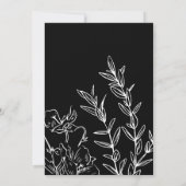 Wildblume Der Gotische Kalender Save the Date Einladung (Rückseite)