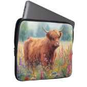 Wildblume der Hochglanzkühe Laptopschutzhülle (Vorne Rechts)