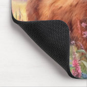 Wildblume der Hochglanzkühe Mousepad (Ecke)