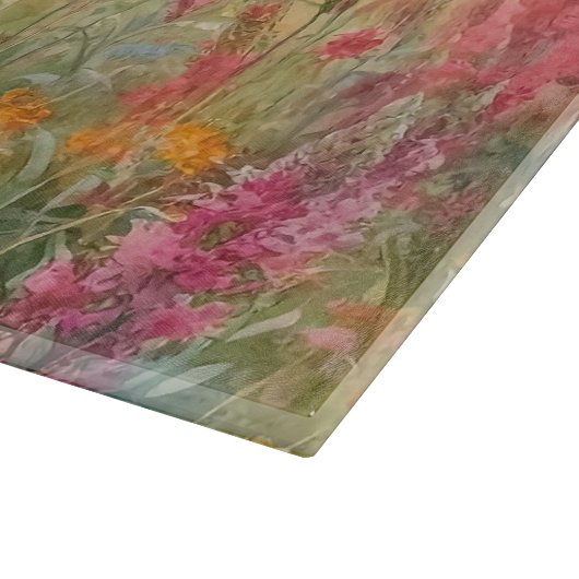 Wildblume der Hochglanzkühe Schneidebrett (Ecke)