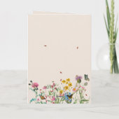 Wildblume der Hochzeit von Wasserfarben Programm (Rückseite)