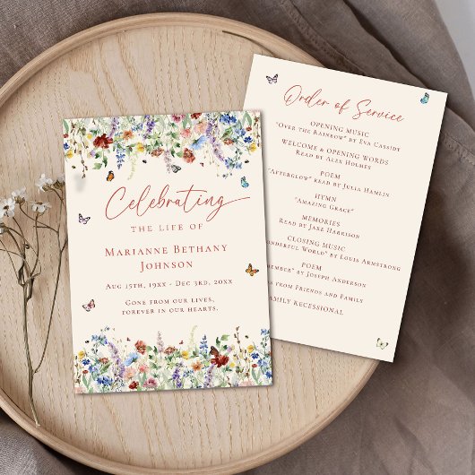 Wildblume der Lebensordnung Programm