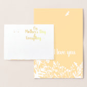 Wildblume der modernen botanischen Muttergottes Folienkarte (Anzeige)