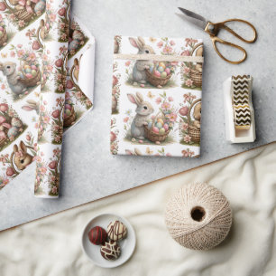 Wildblume der Osterhase Geschenkpapier