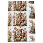 Wildblume der Osterhase Mittlere Geschenktüte (Rückseite)