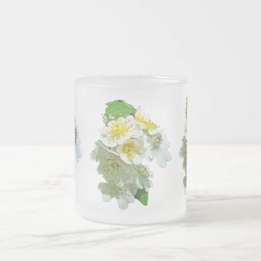 Wildblume der Rose Multiflora Mattglastasse (Mittel)