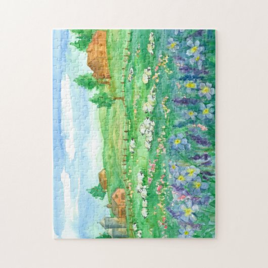 Wildblume der Schafe Puzzle (Vertikal)