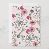 Wildblume der Schmetterlinge Einladung (Rückseite)