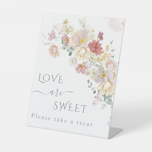 Wildblume der Wasserfarbe Lila Spring Bridal Lecke Sockelschild (Vorderseite)