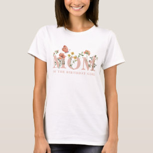 Wildblume der Wasserfarbe Mama der Geburtstagskart T-Shirt