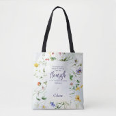 Wildblume der Wasserfarbe Personalisiert Tasche (Vorderseite)