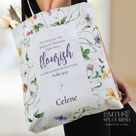 Wildblume der Wasserfarbe Personalisiert Tasche