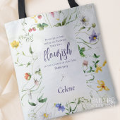 Wildblume der Wasserfarbe Personalisiert Tasche
