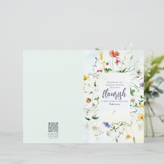 Wildblume der Wasserfarben (Stehend Vorderseite)