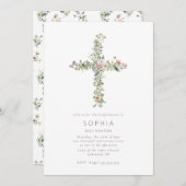 Wildblume der Wiese Einladung (Vorne/Hinten)