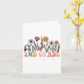 Wildblume des 2. karte (Gelbe Blume)