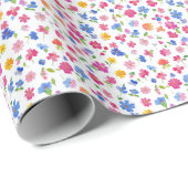 Wildblume des blühenden Wassers Geschenkpapier (Rolleneckpunkt)