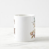 Wildblume des Farblands Monogramm Buchstaben G Kaffeetasse (Mittel)