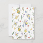 Wildblume des Frühlings, Blume des Gartens Dankeskarte (Rückseite)