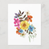 Wildblume des Haushalts 50 Jahre Einladung (Rückseite)