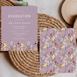 Wildblume des Haushalts Pattern Mauve Grad Party E