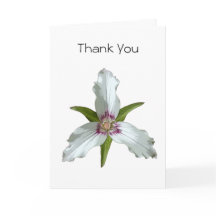 Wildblume des Trillium-Frühlings dank Karte