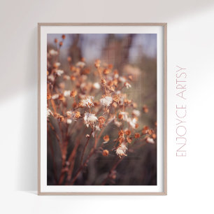 Wildblume des warmen Niedergangs im Neatral Poster