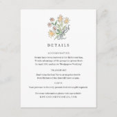 Wildblume Details Umschließkarte mit Multifunktion Begleitkarte (Vorderseite)