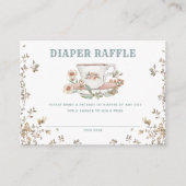 Wildblume Diaper Raffellenkarte Begleitkarte (Vorderseite)