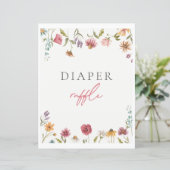 Wildblume Diaper Raffelzeichen (Stehend Vorderseite)