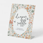 Wildblume Diaper Raffle Game Sockelschild (Vorderseite)