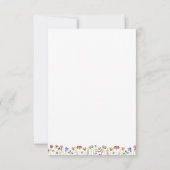 Wildblume, die Daddy Baby Shower Game Card kennt Einladung (Rückseite)