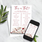 Wildblume, die das Brautparty-Spiel kennt Einladung