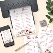 Wildblume, die das Brautparty-Spiel kennt Einladung