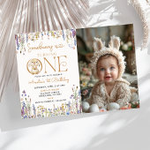 Wildblume, die ein Sonnenschein einen 1. Geburtsta Einladung