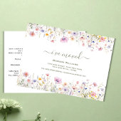 Wildblume, die ich bewegt habe | Ankündigung Postkarte