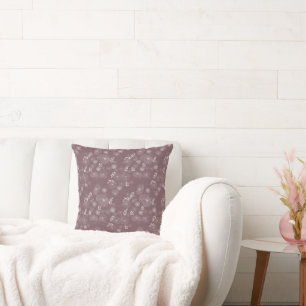 Wildblume Doodles Muster Kissen