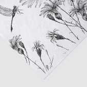 Wildblume Dragonfly Decoupage Craft Daisy Sketch Seidenpapier (Ausschnitt)