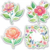 Wildblume Dream: Großer Vinyl-Aufkleber mit maßges Aufkleber (Vorderseite)