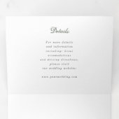 Wildblume Dreifach Gefaltete Einladung (Innen Erste Seite)