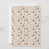 Wildblume druckbare florale leicht bearbeitbare Ho Einladung (Rückseite)